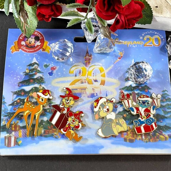 Disneyland Bambi Santa Trading Pin Christmas Brooch Badge Lapel Pin Jewelry Pin - Picture 4 of 6